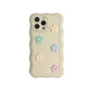 3d Pastel Floral Textured Silicone Phone Case