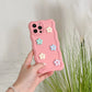 3d Pastel Floral Textured Silicone Phone Case