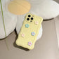 3d Pastel Floral Textured Silicone Phone Case