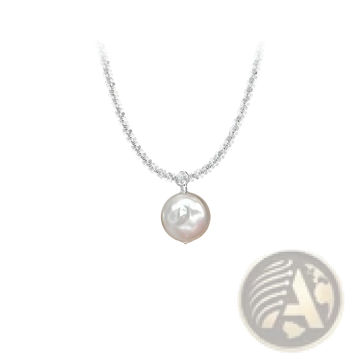 Sterling Silver Baroque Pearl Starry Sky Necklace