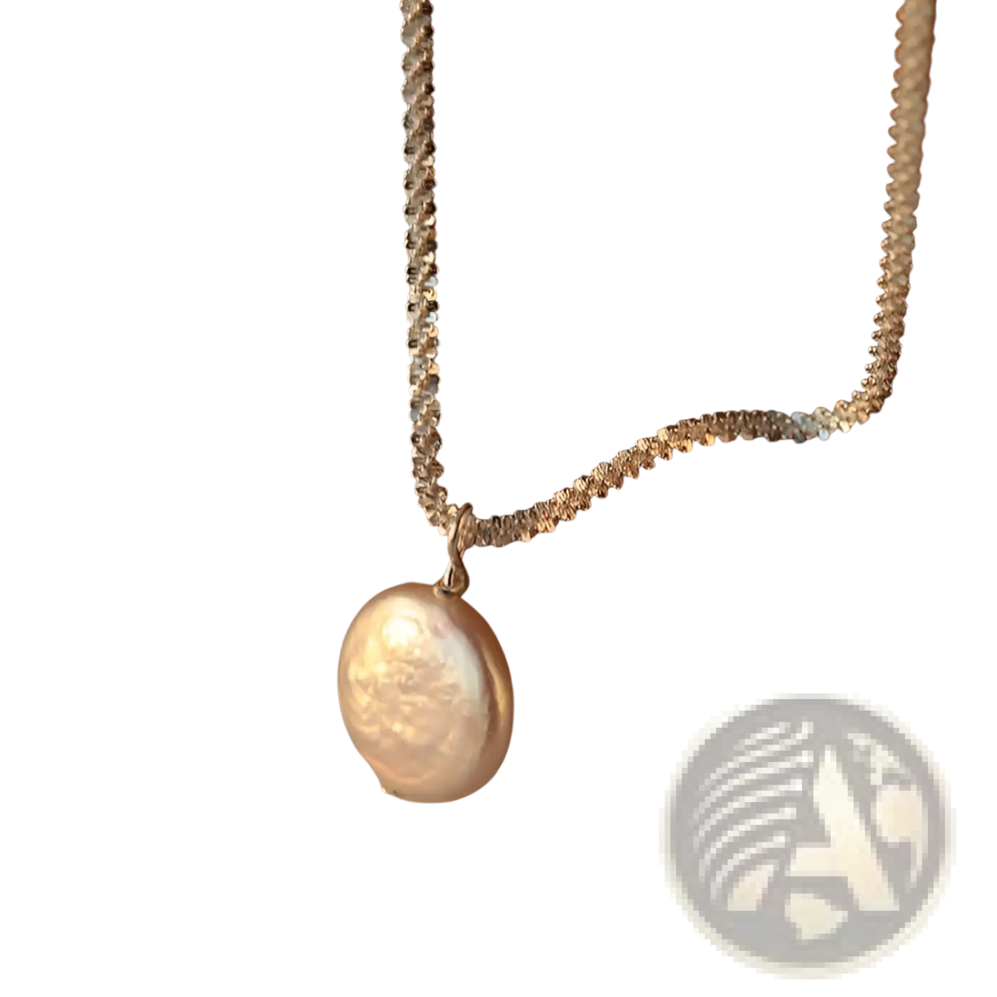 Sterling Silver Baroque Pearl Starry Sky Necklace