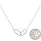 Sterling Silver Heart Green Gemstone Pendant Necklace