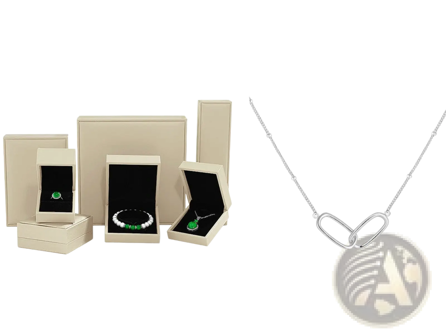 Sterling Silver Heart Green Gemstone Pendant Necklace
