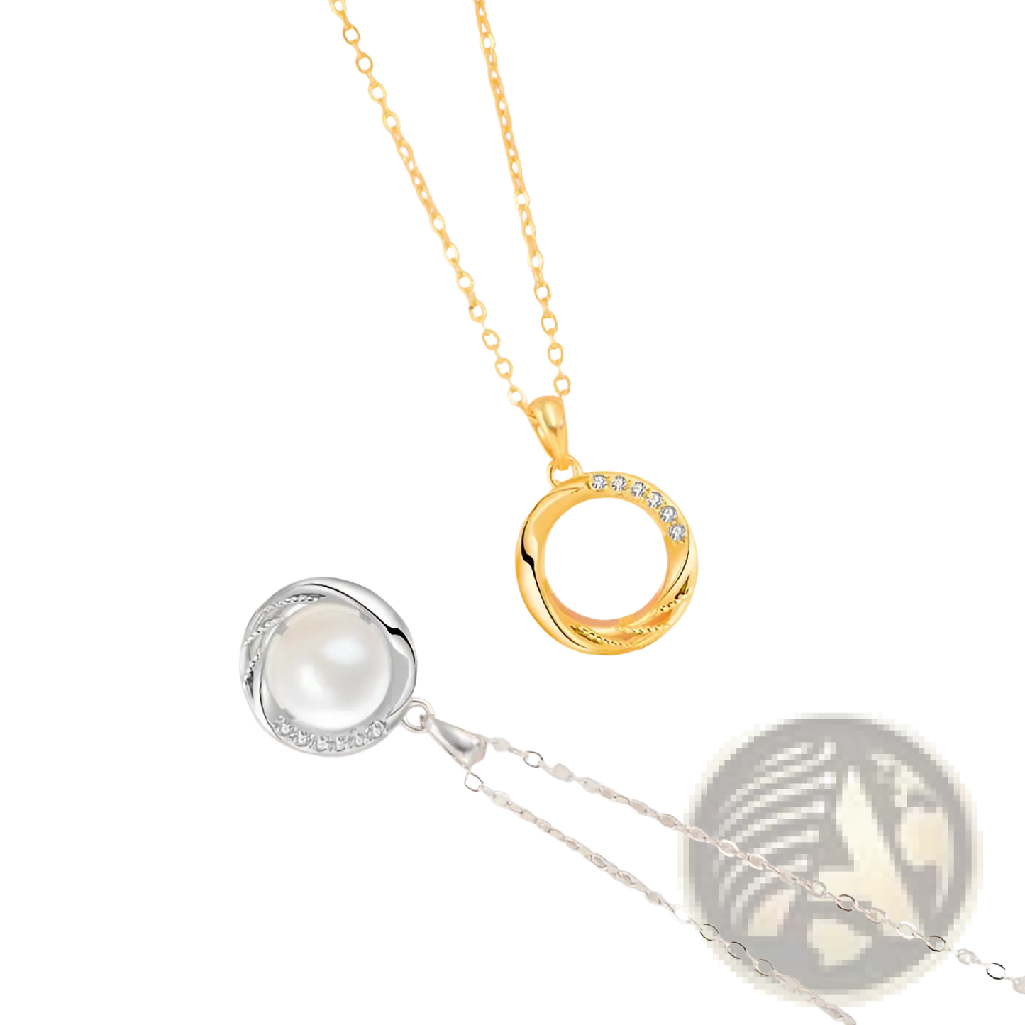 Sterling Silver Round Freshwater Pearl Pendant Necklace
