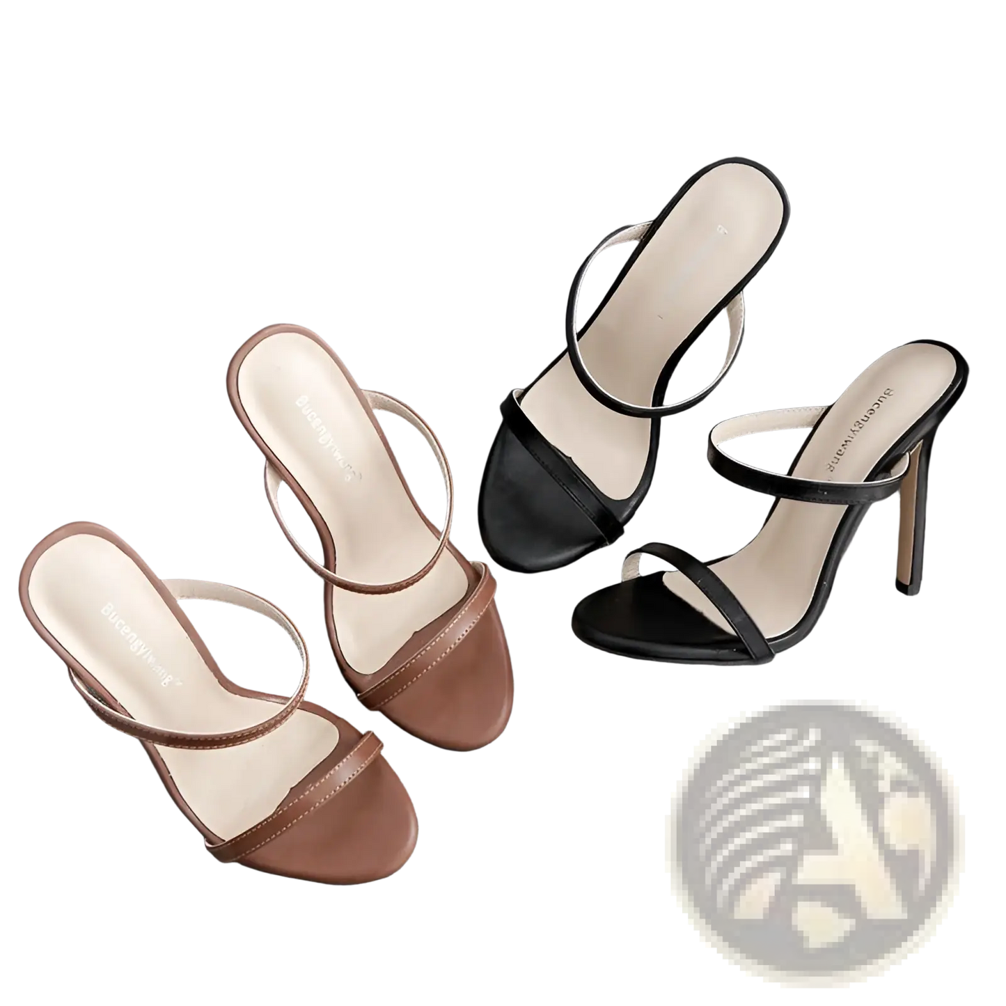 Stiletto Sandals Minimalist Strappy High Heels