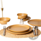 12-Piece Stoneware Dinnerware Sets With Mugs  Microwave & Dishwasher Safe Non-Toxic Dinner Plates Bowls Set  Stackable Matte Glaze Kitchenware For 3