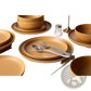 12-Piece Stoneware Dinnerware Sets With Mugs  Microwave & Dishwasher Safe Non-Toxic Dinner Plates Bowls Set  Stackable Matte Glaze Kitchenware For 3