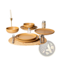Stoneware Dinnerware Set 12 Piece Matte Glaze for 4