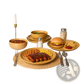 Stoneware Dinnerware Set 12 Piece Matte Glaze for 4