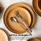 Stoneware Dinnerware Set 12 Piece Matte Glaze for 4
