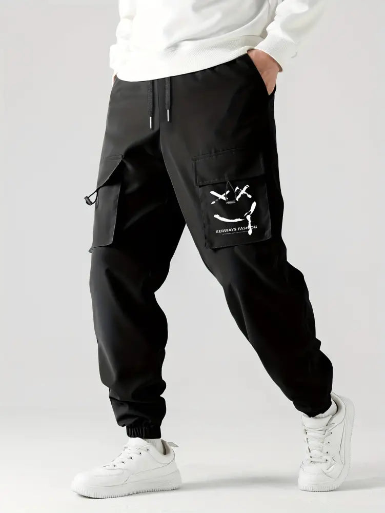 Men's Tactical Wear Resistant Cargo Joggers with Pockets