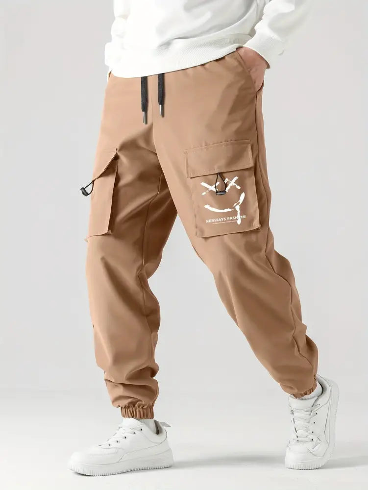 Men's Tactical Wear Resistant Cargo Joggers with Pockets