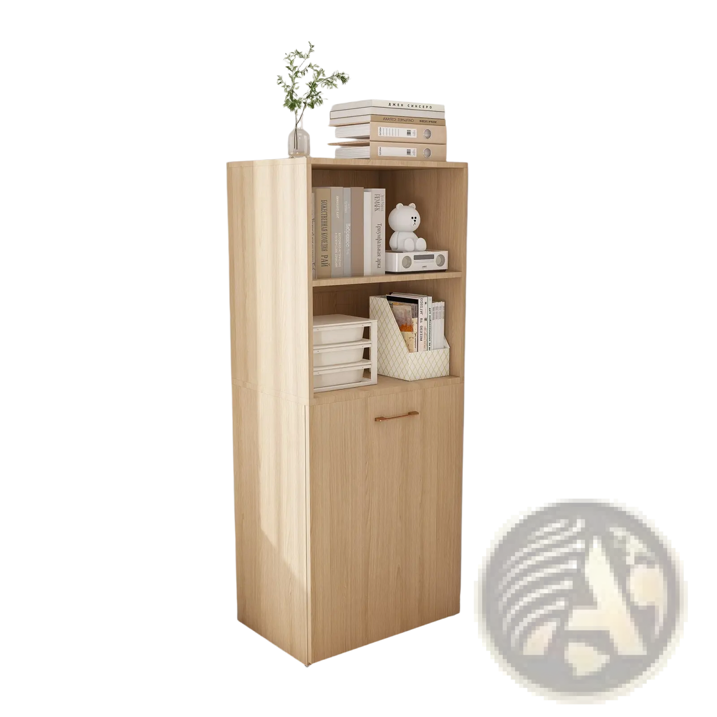 Stretchable Desk with Storage Shelves and Wheels