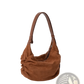 Suede Dumpling Shoulder Bag Slouchy Crossbody Hobo