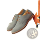 Suede Oxford Shoes Men's Lace Up Leather Flats