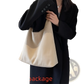 Suede Shoulder Bag Large Capacity Slouchy Tote Bag