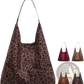 Suede Shoulder Bag Large Capacity Slouchy Tote Bag