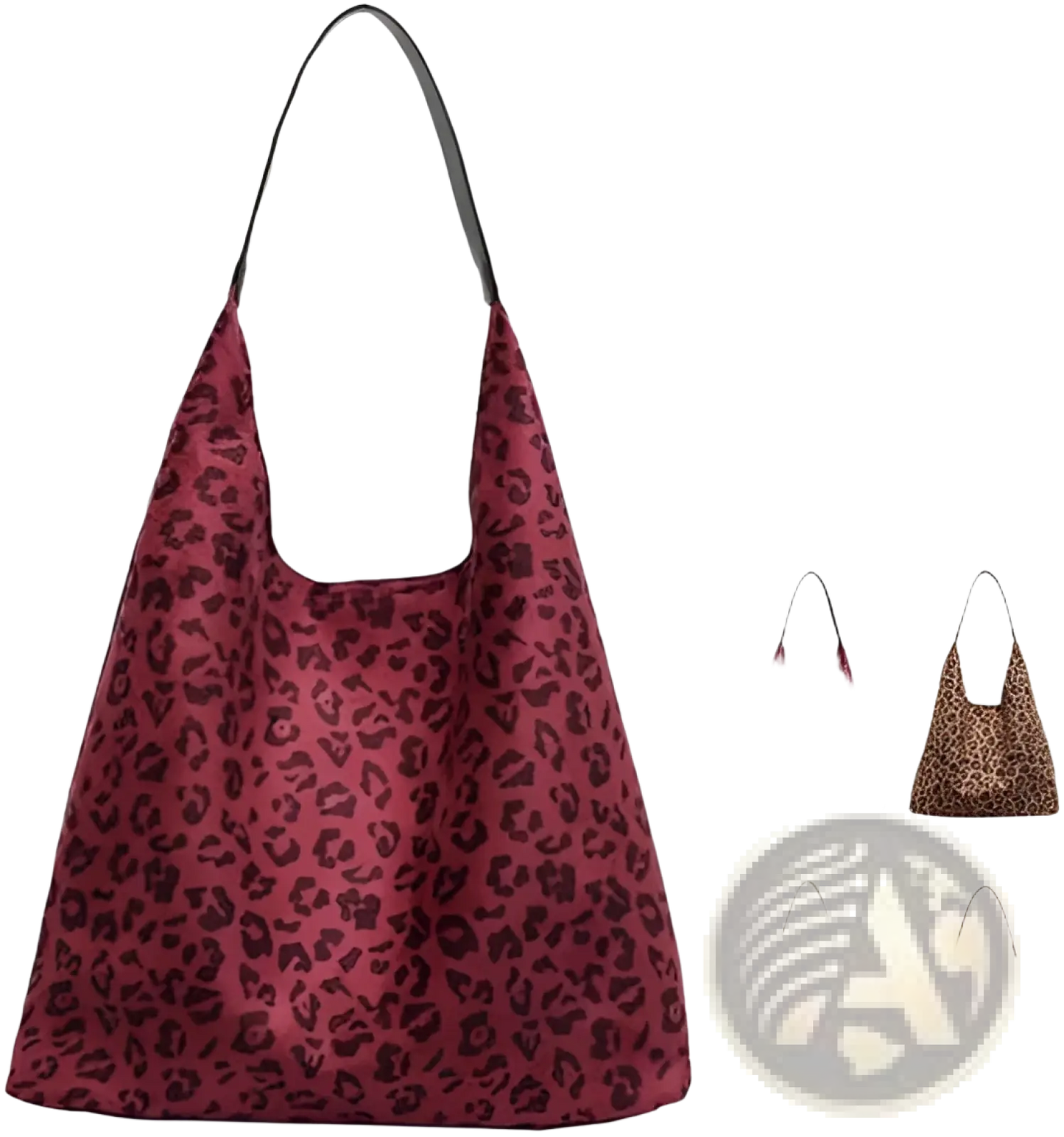 Suede Shoulder Bag Large Capacity Slouchy Tote Bag