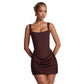 Ruched Corset Sleeveless Mini Party Dress