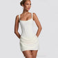 Ruched Corset Sleeveless Mini Party Dress