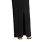 Lauren Ralph Lauren Women's Black Sequined Long Sleeve Surplice Neckline Full-Length Evening Dress Size 12