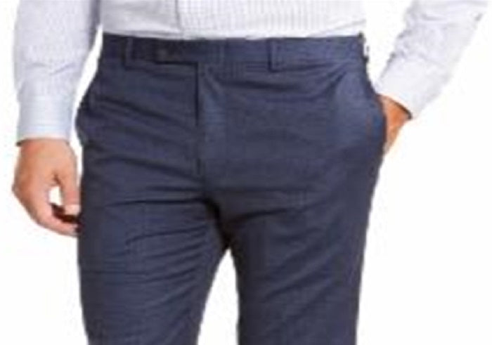 Ralph Lauren Men's Classic Fit UltraFlex Stretch Plaid Dress Pants Blue Size 32X32