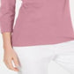Karen Scott Women's Cotton Scoop Neck Top Pink Size Petite Large