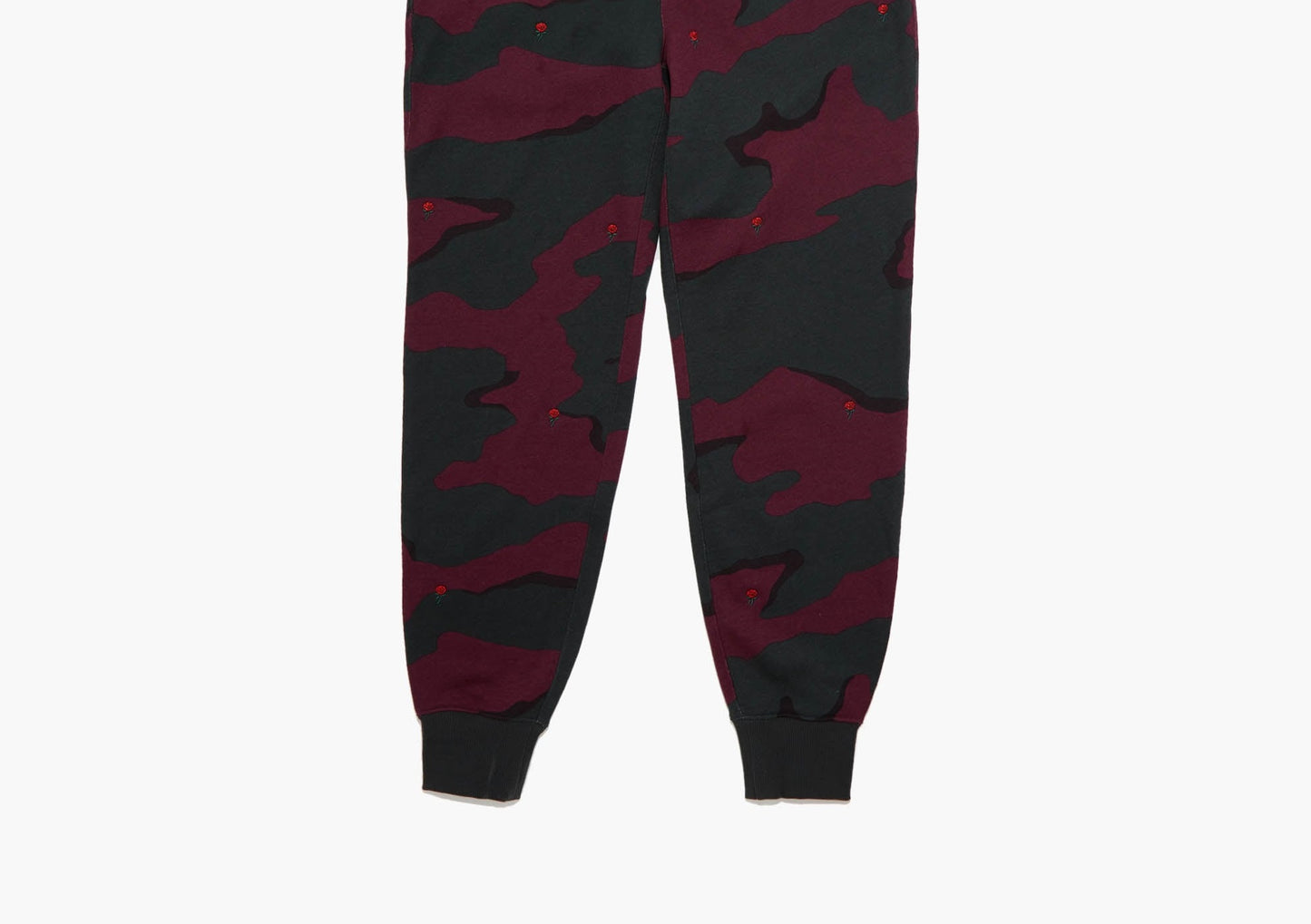 Lacoste Men's Live Rose Embroidered Camo Sweatpant Berry Jam-Black, आकार एक्स-लार्ज