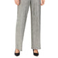 JM Collection Women's Metallic Crinkle Pants Silver Metallic  Size X-Large