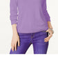 Karen Scott Women's Mock Neck Sweater Purple Size Petite L