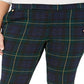 Ralph Lauren Women's Plus Plaid Jacquard Pants Black Size 2XL