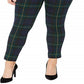 Ralph Lauren Women's Plus Plaid Jacquard Pants Black Size 2XL