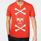 INC International Concepts Men's Skull & Cross Bones T-Shirt Red Size Large