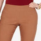 Charter Club Women's Cambridge Skinny Pull on Tummy Control Pants Copper Size 6