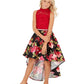 Speechless Big Girls Lace High-Low Dress Black Size 7