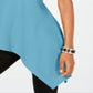 Alfani Women's Asymmetrical Hem Top Blue Size Petite XL