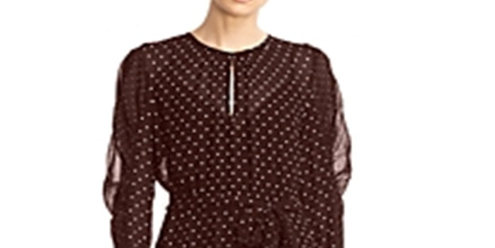 Bailey 44 Women's Candace Puff Sleeve Polka Dot Dress Red Size 4