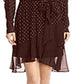 Bailey 44 Women's Candace Puff Sleeve Polka Dot Dress Red Size 4