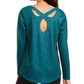 Ideology Women's Training Fitness Pullover Top Green Size Medium