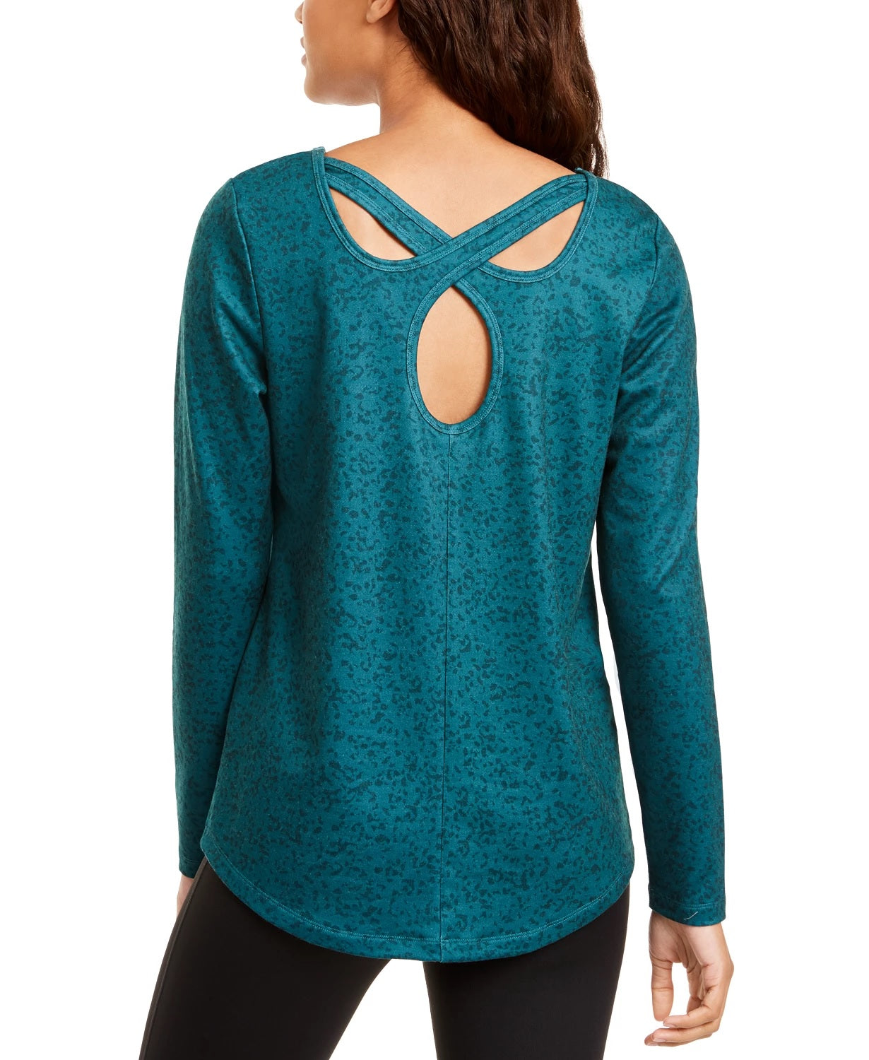 Ideology Women's Training Fitness Pullover Top Green Size Medium