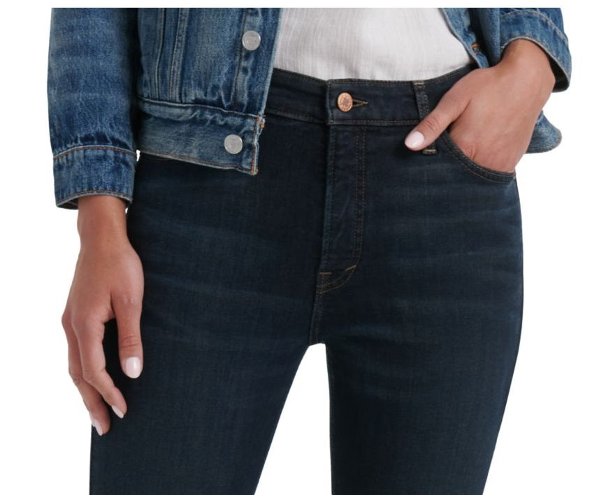 Lucky Brand Women's Zippered Straight Leg Jeans Black Size 6/28