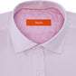 Tallia Men's Slim Fit Non Iron Performance Stretch Striped Dress Shirt Pink Size L
