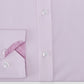Tallia Men's Slim Fit Non Iron Performance Stretch Striped Dress Shirt Pink Size L