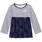 First Impressions Baby Girl's Cotton Long Sleeve Striped Confetti Tunic White Size 3-6 Months