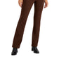 Style & Co Women's Comfort Waist Bootcut Pants Brown Size Petite M