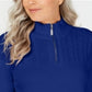 Karen Scott Women's Cotton Mock Neck Pullover Blue Size Petite