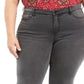 Style & Co Women's Plus Power Sculpt Bootcut Jeans Black Size 14W