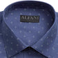 Alfani Men's Slim Fit Performance Stretch Easy Care Dress Shirts Blue Size L 16-16/5