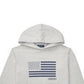Ralph Lauren Big Boy's Embroidered Terry Cotton Hoodie Gray Size S