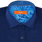 Tallia Men's Patterned Collared Work Dress Shirt Blue Size 32-33